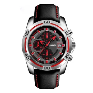 Skmei 9156 Fashion Leather Luxury Military Quartz Men's Watch - Variant 4