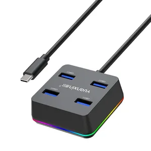 Yuanxin X-3205T Type-C Male to Quad USB Type-C Hub