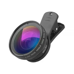 APEXEL APL-0.45WM Mobile Phone Lens Kit 0.45X Super Wide Angle & 12.5X Super Macro Lens