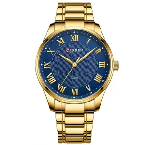 Curren 8409 Roman Number With Stainless Steel Analog Men's Watch - Variant 2