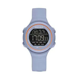 Naviforce NF7119 Comfortable Silicone Strap Trendy Sport Fashion Digital Women's Watch