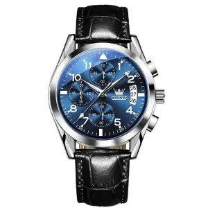 OLEVS 2878 Elite Sports Stainless Steel Chronograph Men's Analog Watch 