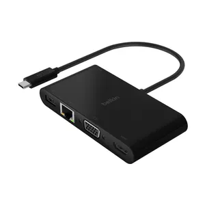 Belkin AVC004BTBK Multiport 5-in-1 100W Type-C Hub