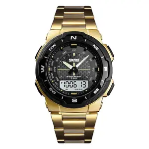 SKMEI 1370 Dual Time Premium Stainless Steel Sporty Men's Watch - Variant 2