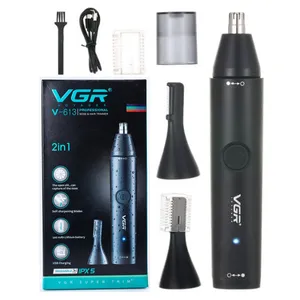 VGR V-613 Rechargeable Nose and Ear Hairs Trimmer for Men