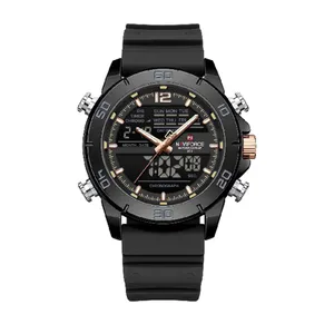 Naviforce 9253-T Stainless Steel Case Luminescent Men's Sports Analog Watch