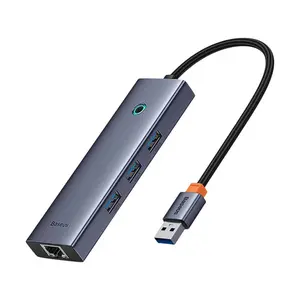 Baseus B0005280A813 Flite Series 4-Port HUB LAN Adapter