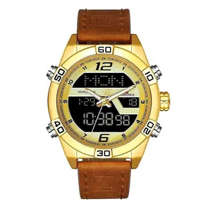 NAVIFORCE NF9128 Dual Display PU Leather Men's Watch - Variant 4
