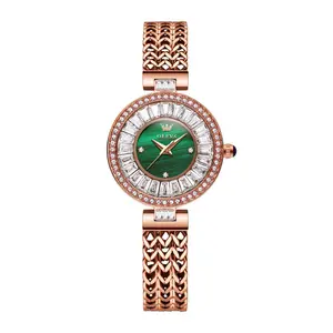 Olevs 9959 Original Top Brand Elegant Quartz Watch Women Waterproof Stainless Steel Luxury Diamond Watches  - Variant 4