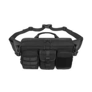OZUKO 9449 Hard Shell Waterproof Waist Bag With USB Charging Port