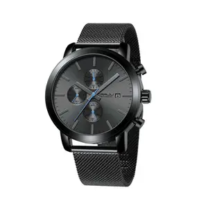 CRRJU 2287 Comfortable Stainless Steel Multifunctional Analog Quartz Mens Watch - Variant 3