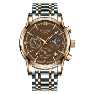 Nibosi 2516 High Quality Stainless Steel Luminous Men's Watch