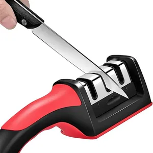 3 Stages Quick Knife Sharpening Tool With Non-slip Base