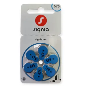 Signia Size 675 Hearing Aid Battery 1.45V Long Lasting Power Battery