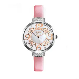 Skmei 9160 Genuine Leather Multi-Color Fashion Women Wrist Watch
