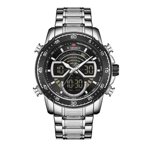 NAVIFORCE NF9189 Stainless Steel Dual Time Wrist Men's Watch - Variant 1