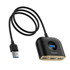 Baseus Square Round 4 in 1 Type A USB Hub Adapter