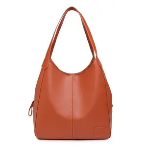 Trendy Solid Color PU Leather Crossbody Shoulder Bag