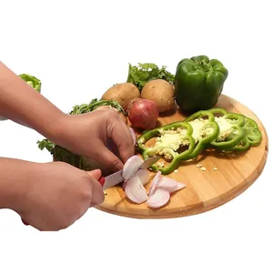 Round Shaped Wooden Long Lasting Chopping Board 10 inch