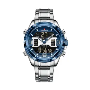 Naviforce NF9201 High Quality Stainless Steel Dual Movement Sport Fashion Men's Watch - Variant 3