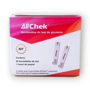 AllChek Blood Glucose Test Strips for Sugar Control