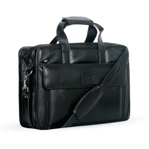 Mens 16 Inch Crossbody Shoulder Office Bag Retro College Satchel