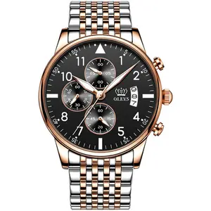 OLEVS 2869 Stainless Steel Chain Multifunctional Waterproof Luminous Men's Watch - Variant 2