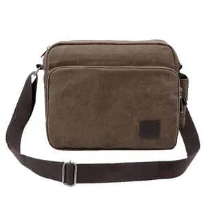 Vintage Style Multifunction Canvas Messenger Crossbody Bag