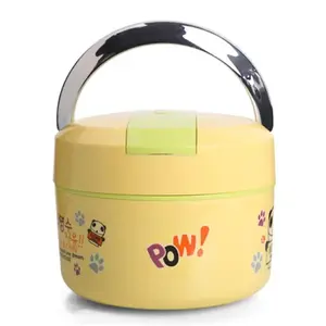 QQ 800ml 2-Layer Stainless Steel Insulated Tiffin Lunch Box with Spoon
