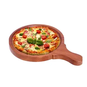 8 Inches Diameter Serving Bat to Wood Pizza Platter