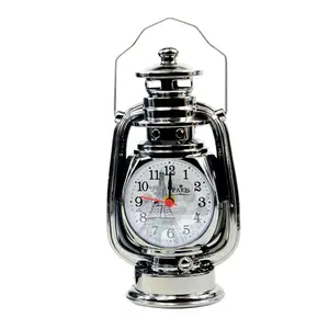 Vintage Alarm Clock Retro Oil Lamp Table Clock Watch - Variant 2