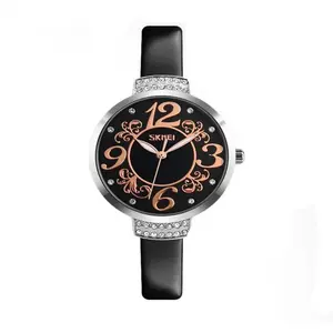 Skmei 9160 Genuine Leather Multi-Color Fashion Women Wrist Watch - Variant 4