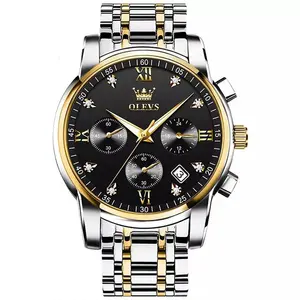 OLEVS 2858 Stainless Steel Waterproof Chronograph Luminous Men's Watch - Variant 2