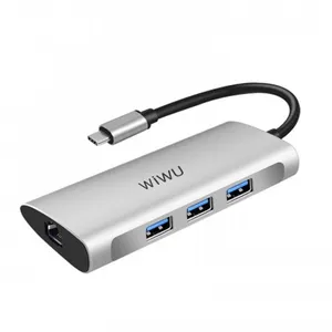 WiWU Alpha 631STR 6-in-1 Multi-function Type-C Hub Adapter
