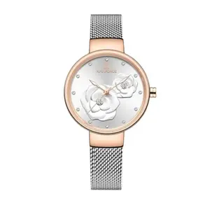 NAVIFORCE NF5013 Mesh Stainless Steel Analog Watch For Women - Variant 3