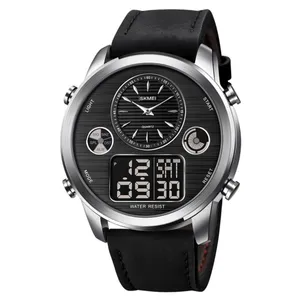 Skmei 1653 Digital Water Resistant Leather Analog Quartz Men's Watch - Variant 2