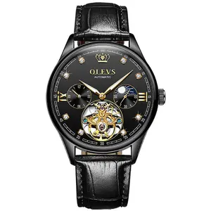 OLEVS 3601 Business Tourbillon Hollow Skeleton Waterproof Luminous Men's Watch - Variant 2