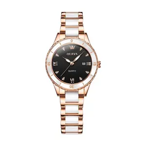 Olevs 9985 Stainless Steel Analog Wrist Watch For Women