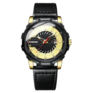 Curren 8374 Comfortable Genuine Leather Strap Casual Men's Watch - Variant 2