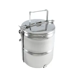 SKB Food Container Round Stainless Steel Lunch Box
