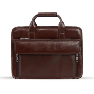 Genuine Cow Leather Laptop Corporate Design Official Bag - Variant 1