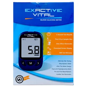 Exactive Vital Blood Glucose Meter – 5 Second Blood Sugar Testing Device