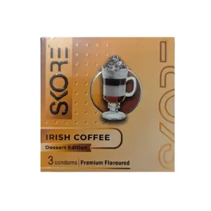 Skore Irish Coffee 1500+ Dotted Premium Flavoured Condom - 3Pcs Pack