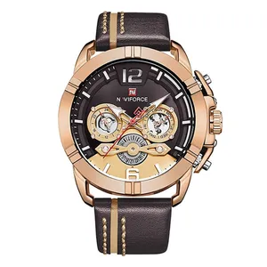 NAVIFORCE NF9168 Leather Strap Luxury Sports Men's Watch - Variant 3