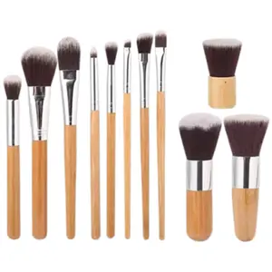 Maange 8499 11 Pcs Bamboo Makeup Brush Set 
