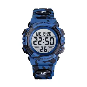 SKMEI 1548 Digital Camouflage PU Leather Luminous Sporty Kid's Watch