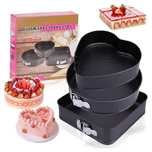 Non-stick Removable Bottom/Leak proof 3 pieces Cake Pan Maker