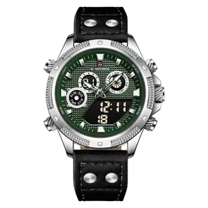 NAVIFORCE 9224 Chronograph Leather Men’s Watch - Variant 4