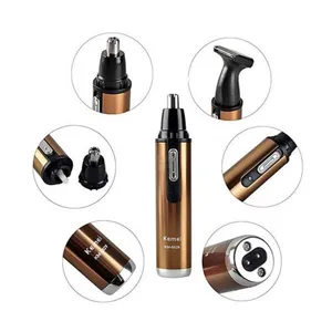 Kemei KM-6629 Rechargeable Hair and Nose Trimmer