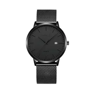 CRRJU 2172 High-Quality Slim Stainless Steel Strap Analog Quartz Formal Men’s Watch - Variant 1
